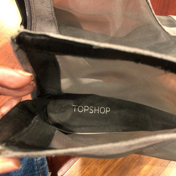 Topshop Sheer Boots - Picture 4 of 5